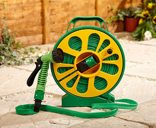 Roll Flat Garden Hose Set with Hose Nozzle Sprayer